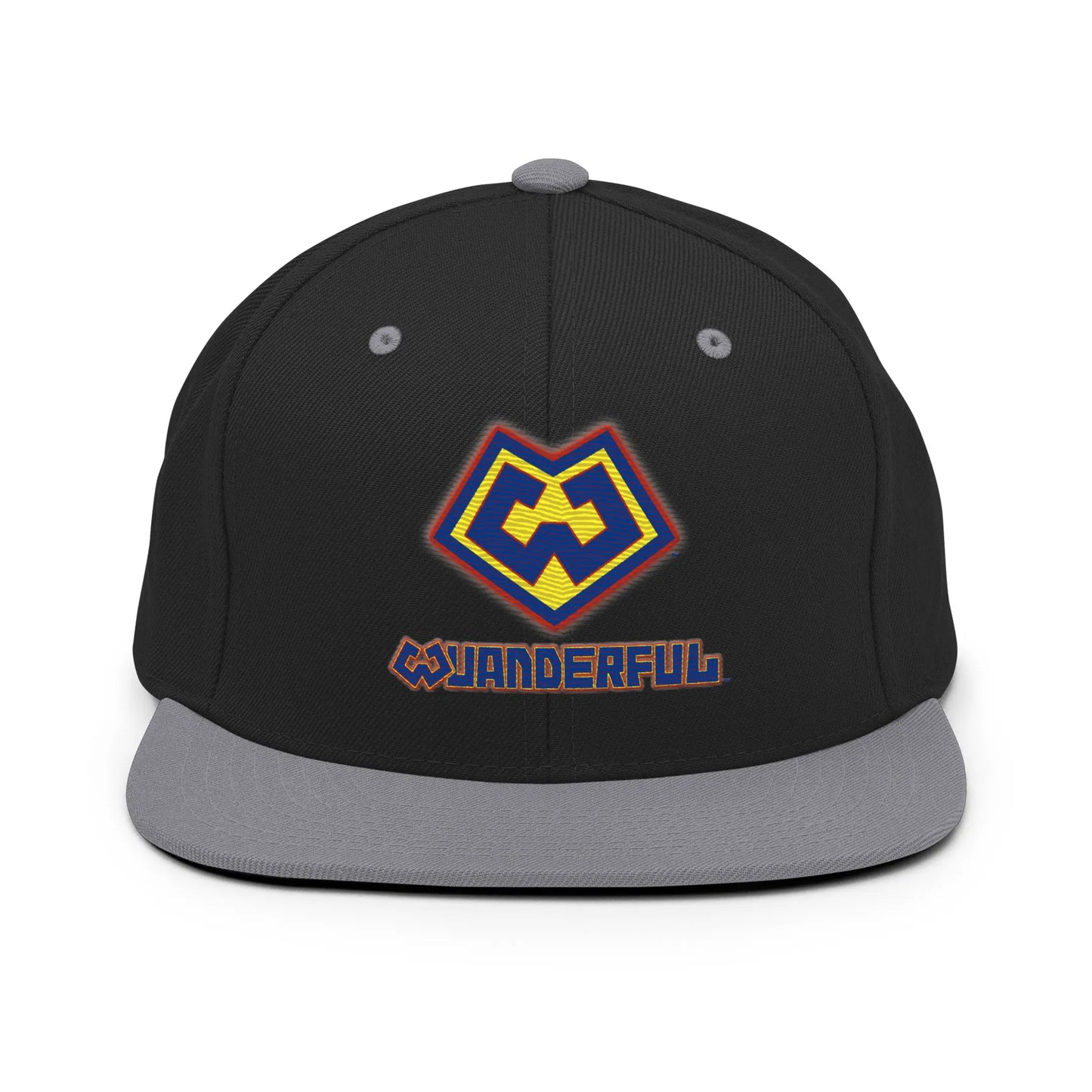 Wuanderful Locos logo on a limited edition grey and black snapback cap