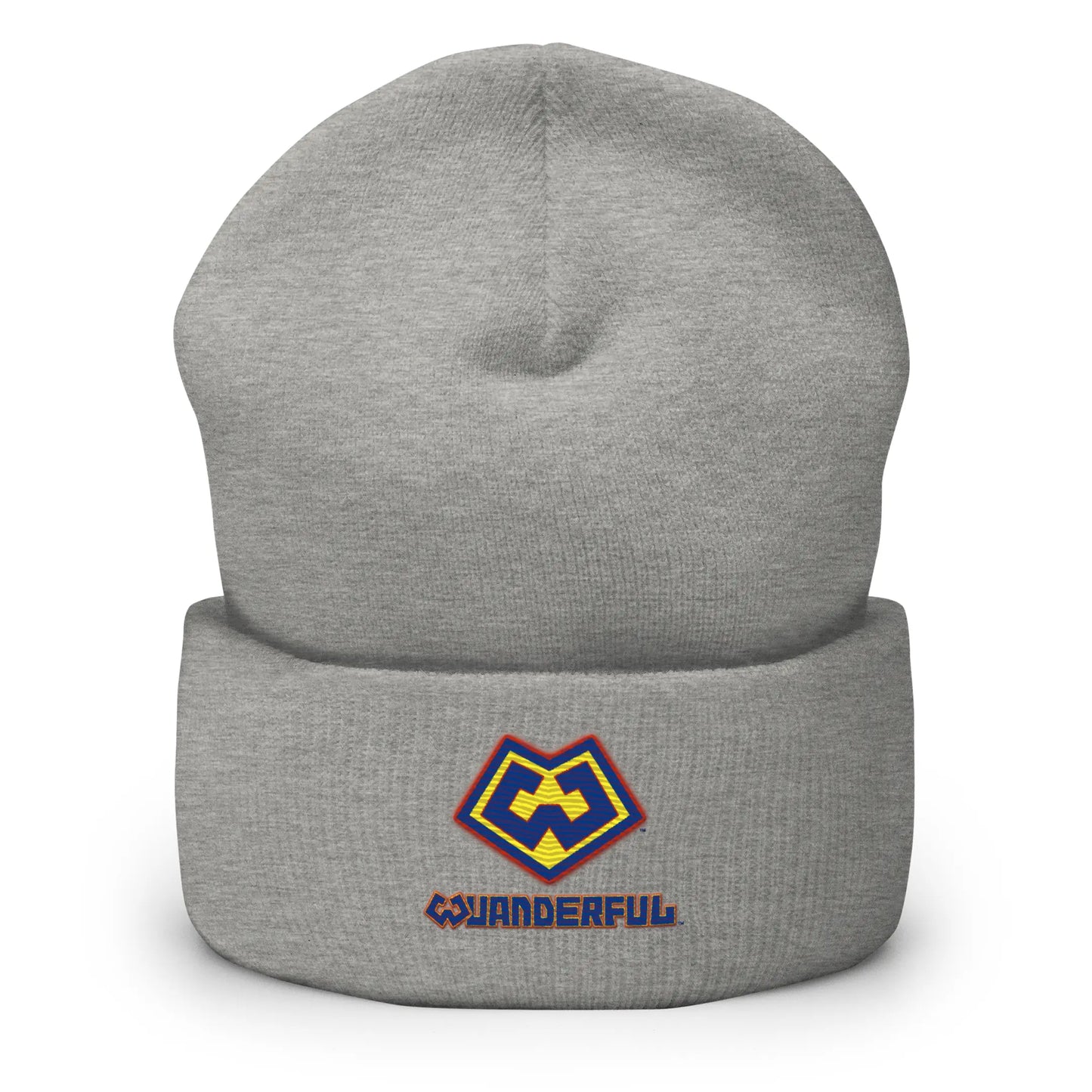 Wuanderful Locos logo on a limited edition grey knit beanie cap