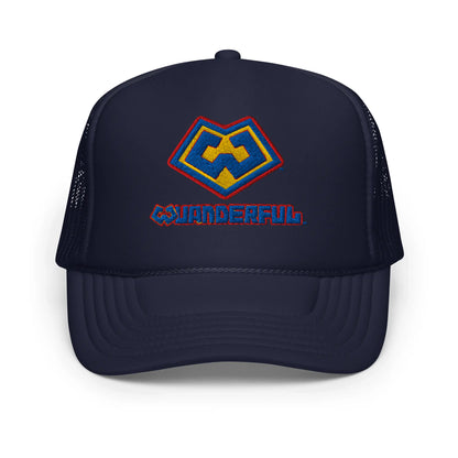 Wuanderful Locos logo on a limited edition navy blue trucker-style cap